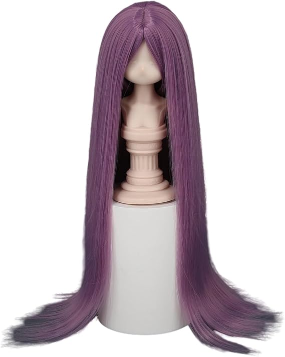 Doll Wig, Dolls Long Straight Hair Wigs for 1/3 1/4 1/6 Ball Jointed Doll BJD Toy 14 Color (1/3 (Head C. 22-23cm),Purple)