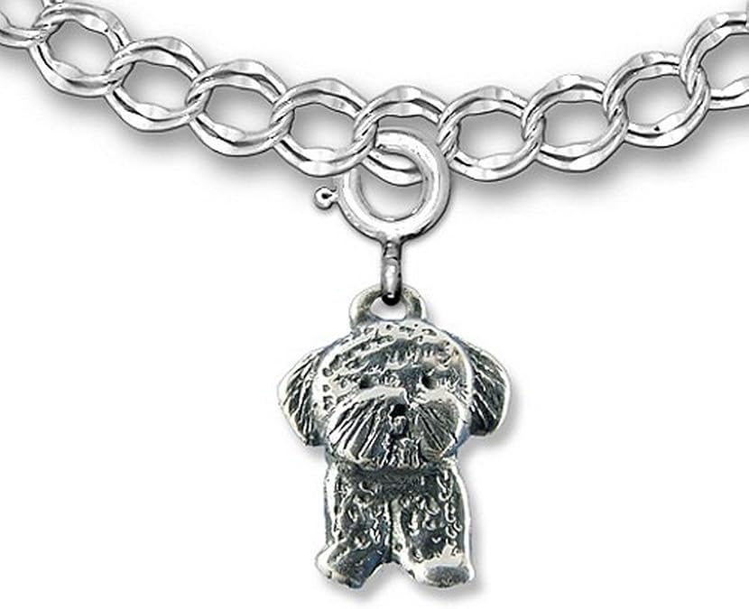 Sterling Silver Bichon Frise Charm for Charm Bracelet