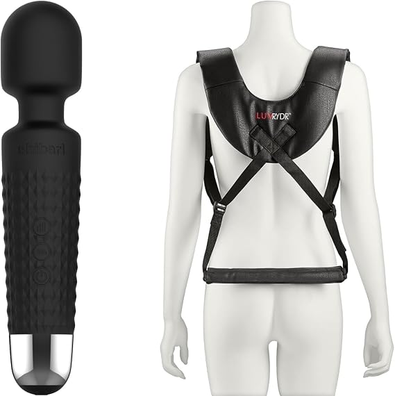 Shibari Mini Wand Black & Shibari LUV Rydr Black