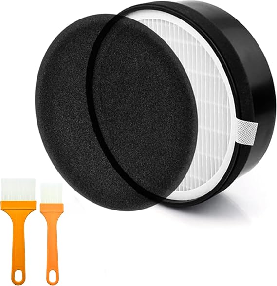 Replacement Filter Compatible with LEVOIT LV-H132 Air Puri-fier Replacement, 3-in-1 H13 True HEPA High-Efficiency Activated Carbon Filter, Part # LV-H132-RF 1PCS