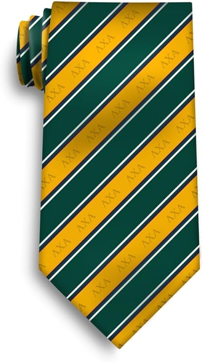 Campus Classics Lambda Ch Alpha Striped Silk Tie