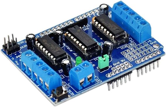 HiLetgo L293D DC Motor Drive Shield Stepper Motor Drive Shield Expansion Board for Arduino Duemilanove Raspberry Pi