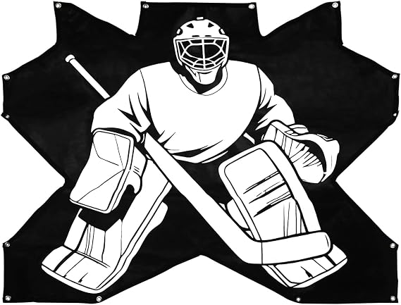 Ice Hockey Shooting Target Goalie Net Blocker Accuracy Garage Trainer