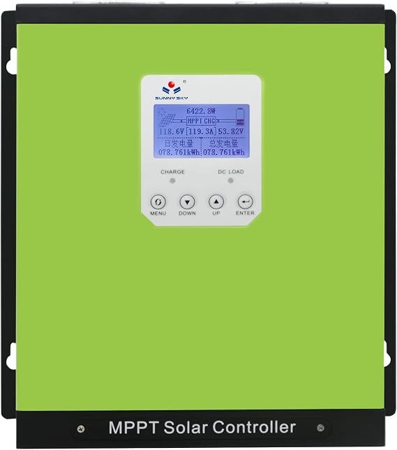 Sunnysky Solar MPPT Solar Charge Controller 120A 12V24V36V48V Auto 120A Solar Panel Regulator Max Input Power 1680W-6720W, for AGM Sealed Gel Flooded Lithium Battery...