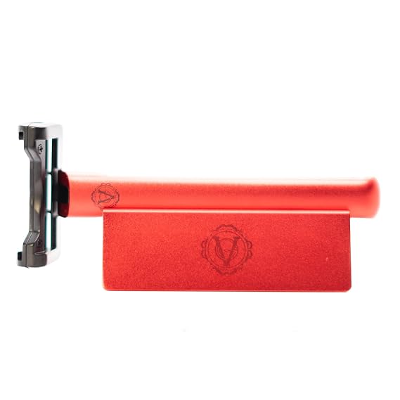 Limited Edition Burn The Ships Red OneBlade Element Safety Razor | Collab X Burn The Ships