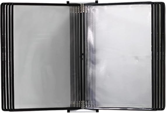 Desktop Flip Display Folder - Wall Mounted Reference System, 10 Display Pockets, for Display A4 Documents. (B )