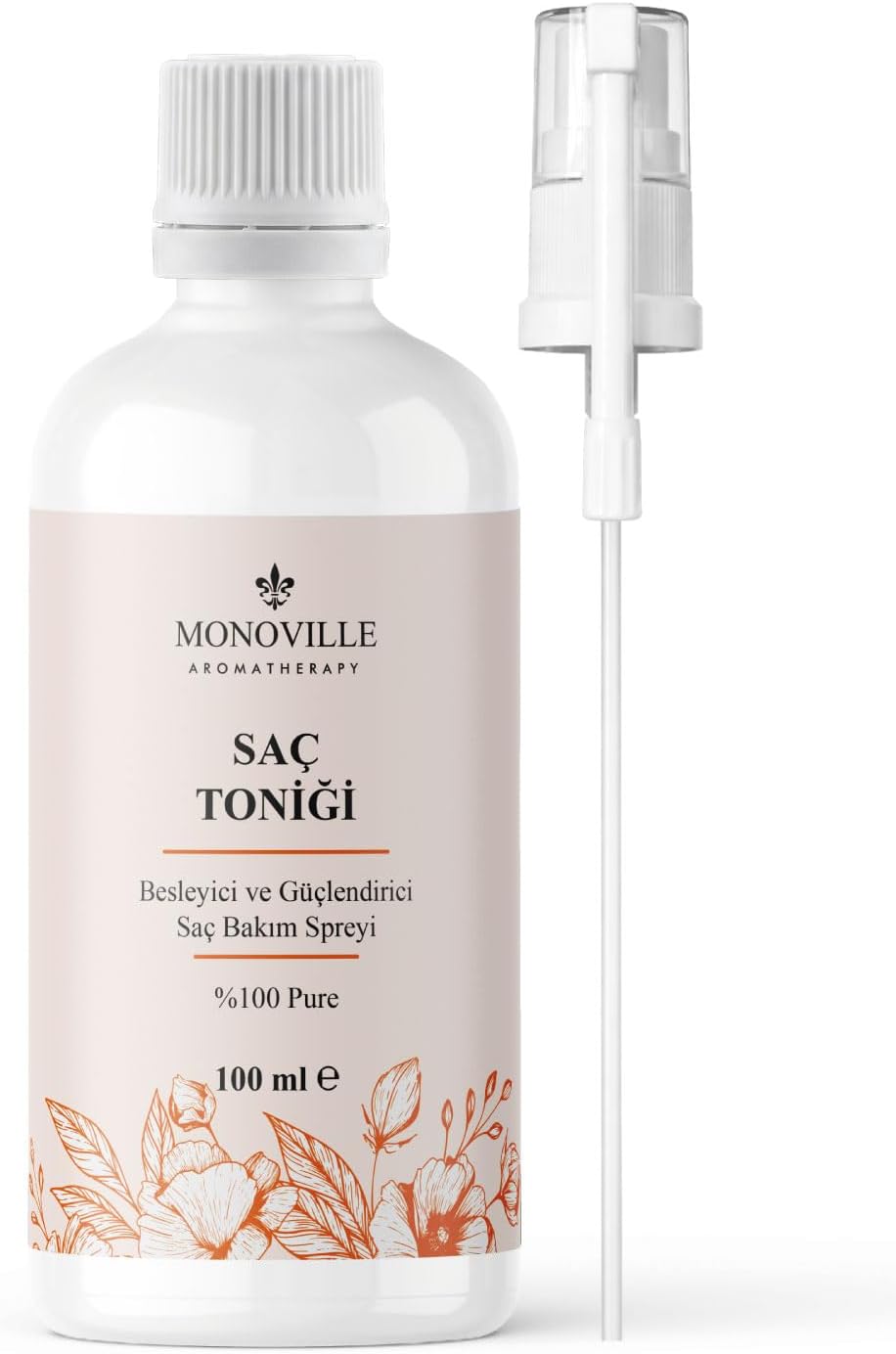 Monoville Nourishing and Strengthening Hair Care Spray 100 ml 100% Natural Hair Care Spray
