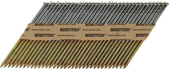 BOSTITCH PT-10DR120GFH2 3-Inch X .120-Inch Ring Shank Thickcoatr Galvanized Papertape Nail, 2000Ct