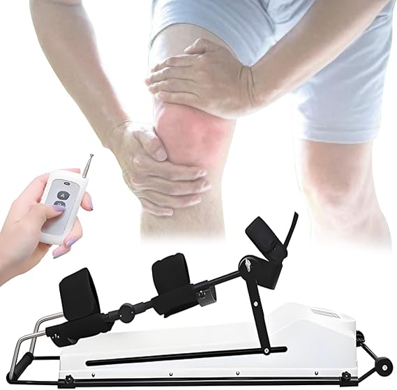 Knee Rehabilitation Equipment - CPM Machine Knee Rehabilitation Trainer Exercise Physiotherapy with LCD Screen Display, Remote Control, 0-120° Adjustable L