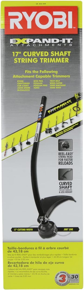 Ryobi RYCST55 17" Expand-It Universal Curved Shaft String Trimmer Attachment RT