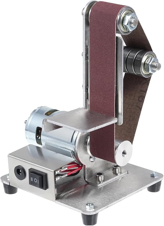 Lapidary Machine Electric Belt Sander Mini Multifunctional Sanding Polishing Grinding Machine