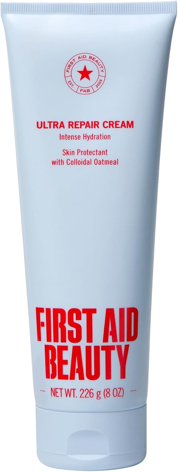 First Aid Beauty Ultra Repair Cream – Eczema Relief & Skin Barrier Repair Moisturizer with Colloidal Oatmeal & Ceramides, for Sensitive Dry Skin, Face & Body, 226g