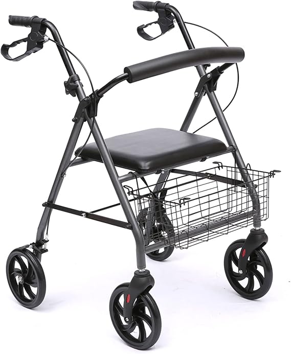 Rollator, Rollator With Seat, Rollator Walker, Rollators 4 Wheel With Seat Folding, Lightweight Rollator, Rollator Walker