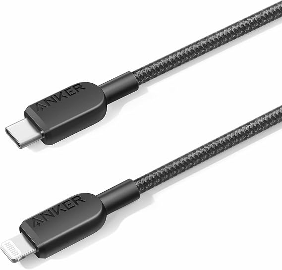 Anker 310 USB C to Lightning Cable, MFi-Certified Cord (3 ft, Black)