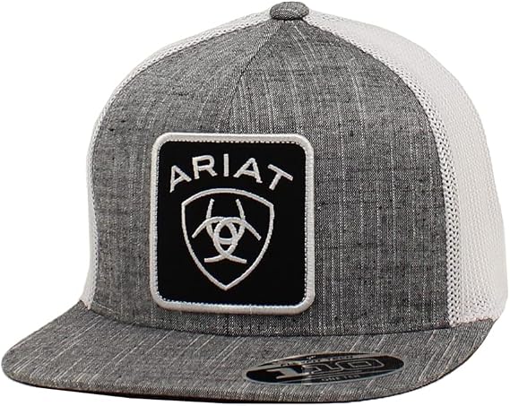 ARIAT Men's Snapback Flex Fit Shield Logo Cap