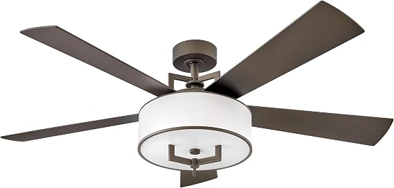 Hinkley Hampton 56" Integrated LED Smart Ceiling Fan, Metallic Matte Bronze
