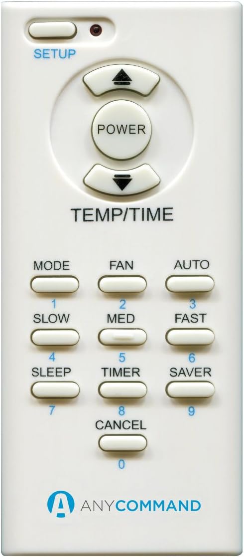 Universal Air Conditioner Remote Control, ACR-01W, White