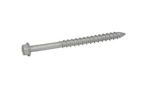1/4" x 3-3/4" 410 Stainless Steel Hex Tapcon