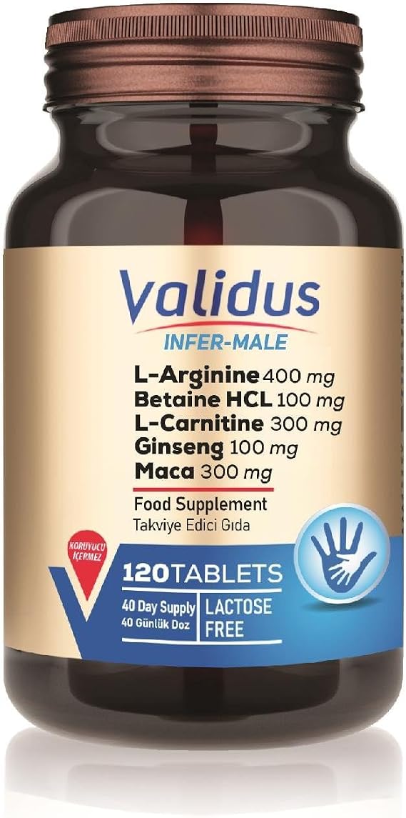 Validus Infer-Male Takviye Edici Gıda 120 Tablet