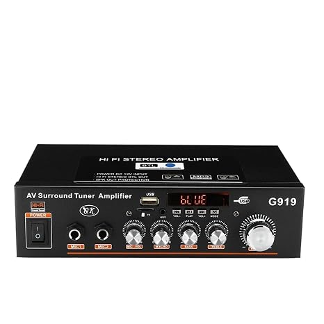 G919 High Fidelity Bluetooth Digital Power Amplifier Board 18W + Watt Stereo Amplifier Amplificador Home Theater USB SD Card MP3 Player