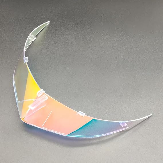 Motorcycle TT-Course Motorcycle Helmet Rear Spoiler Compatible with KYT TT Course Replacement Tail Decoration (Silver)(Revo Clear Red)