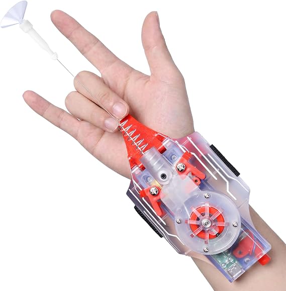 Spider Web Shooter Pro, Web Launcher String Shooters Toy, Cool Gadgets, USB Charging, Instant Retract Button, Ultimate Superhero Gift (Colored)