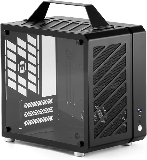 Mechanic Master Cool Cube Series C25Plus Mini-ITX Case / Aluminum/Steel/GPU Length within 269mm, ATX14cm/SFX/L PSU Computer Case