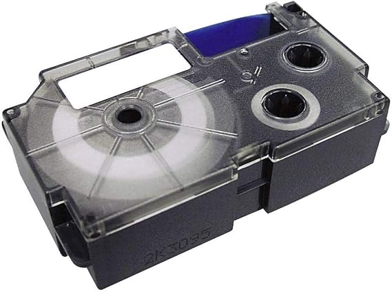 Casio 12mm Label Printer Cartridge Black Print on Yellow Tape