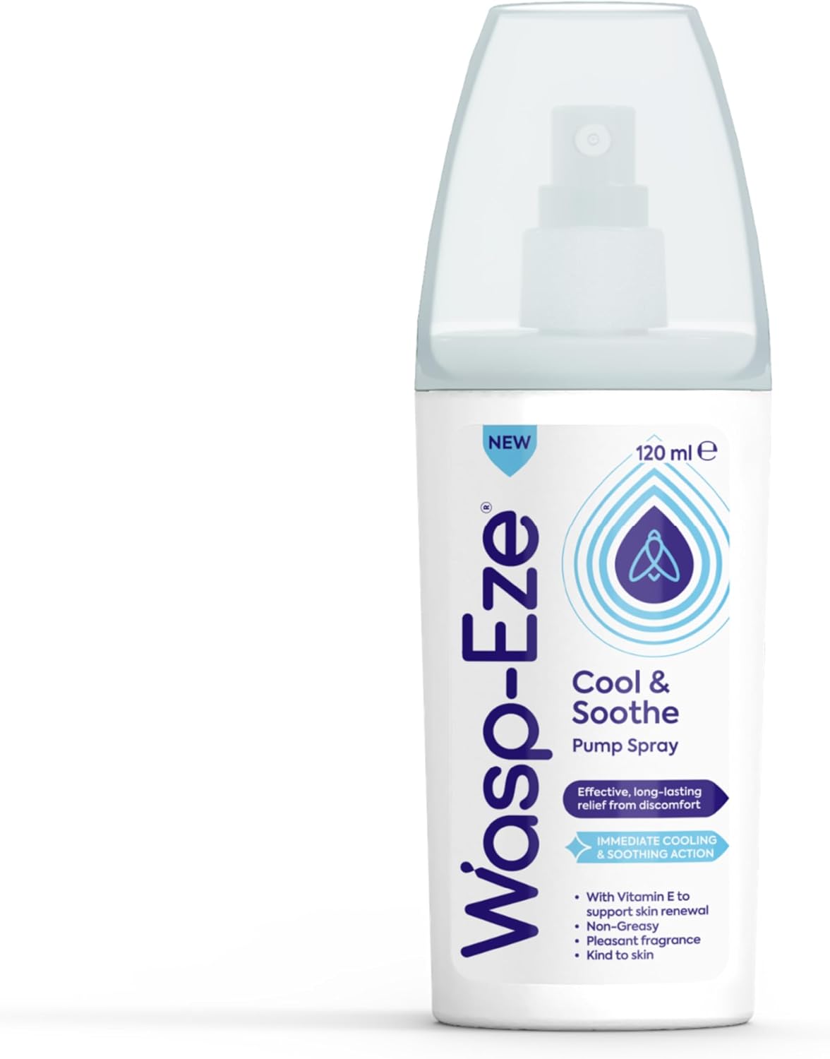 Cool & Soothe Pump Spray, 120ml, Effective Cooling & Soothing Insect Bite & Sting Relief for Mosquitoes, Midges, Bees & Wasps