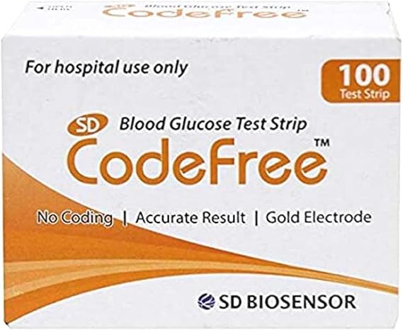 SD Codefree Blood Glucose Test Strips 200 pcs