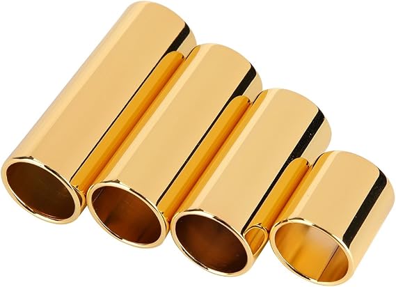 4Pcs Guitar Slide, Electric Guitar Metal String Bass Slide for Guitar, Bass, Medium Guitar Slides For Electric Guitar Slides Guitar Slide Brass Slide Guitar