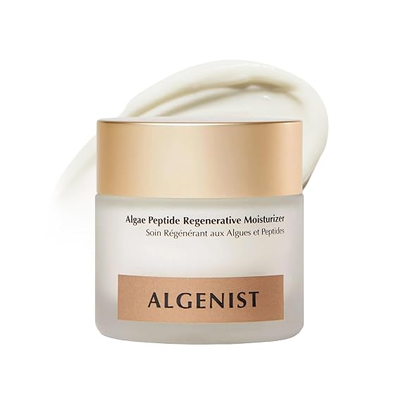 Algenist Algae Peptide Regenerative Face Moisturizer - Lightweight Hydrating Gel Face Cream with Alguronic Acid - Visibly Improves Tone, Texture & Skin Barrier Support - Peptide Skin Care (2 Fl oz)