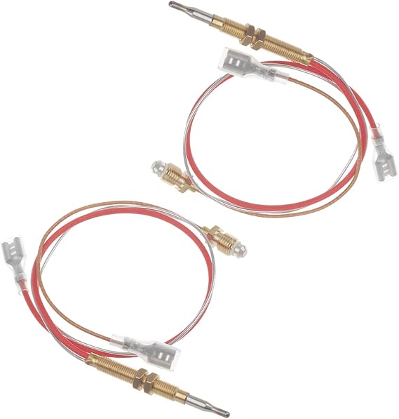 2-Pack Outdoor Patio Heater Thermocouples with M6 x 0.75 Thread