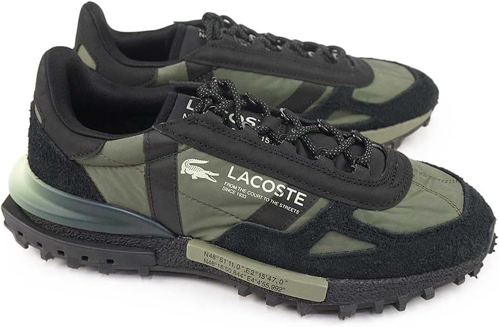 Lacoste Elite Active Men's Sneakers 225 5 50SMA0080 Outdoor Vintage Elite Active, 2J9 BLACK/GREEN, 30.0 cm