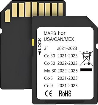 Latest Navigation Memory sd Card Compatible with Maz*da 3(2021-2023), Cx5(2021-2023), Cx9(2021-2023), Cx30(2021-2023), Cx50(2022-2023), Mx30(2022-2023) (Ceypec-05)