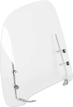 14.3"x16.5" Clear 125cc 150cc Scooter Moped Dirt Bike Motorcycle Windshield Screen Compatible with Yamaha Honda Visor Scooter Windshield Transparent Acrylic