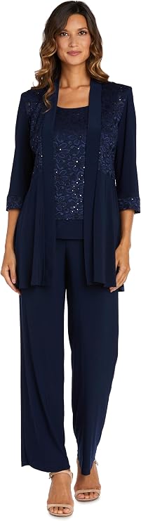 R&M Richards Women's The Aurelia Duster Pant Set