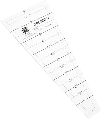 Wright Products Wrights 8829306 EZ Quilting Dresden Acrylic Tool, 1 to 8-Inch