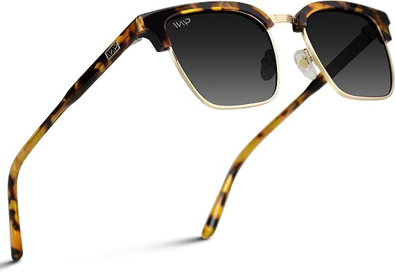 WearMe Pro Jaxon Unisex Sunglasses, Modern Semi-Rimless Rectangular Style