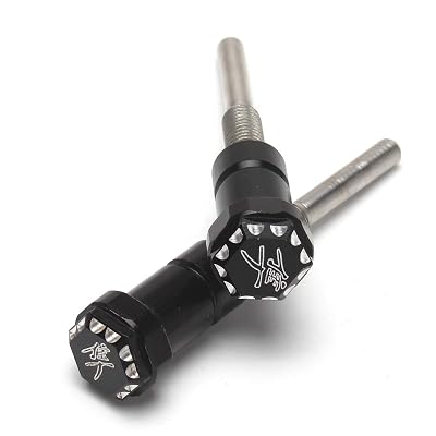 Seat Thumb Screws Bolts, Front Mount Screw Cap Compatible with Suzuki GSX1300R Hayabusa 2008-2024 2 PCS,Black