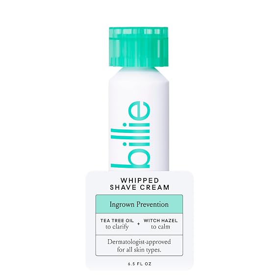 Billie Whipped Shave Cream, Ingrown-Prevention Formula, Witch Hazel, 6.5Fl Oz