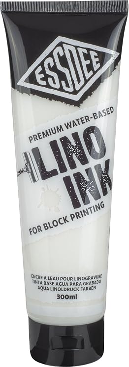 Essdee Block Printing Ink White, LPI/12, 300ml