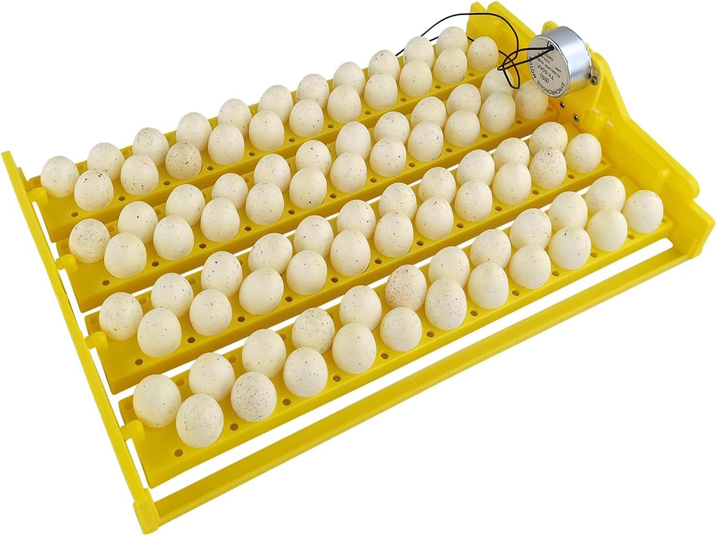 Egg Incubator, 12V Fully Automatic Egg Turner Tray 88-egg Turner Hatcher Brooder for Hatching Chicken Duck Bird Quail Poultry