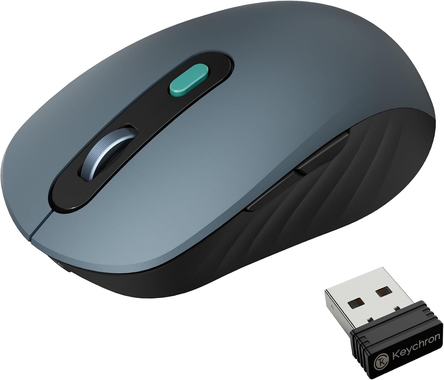 Keychron BM25 Kablosuz Fare, güvenilir PAW3212 sensöre sahiptir. 2.4 GHz, Bluetooth ve USB kablolu bağlantı BM25-C61