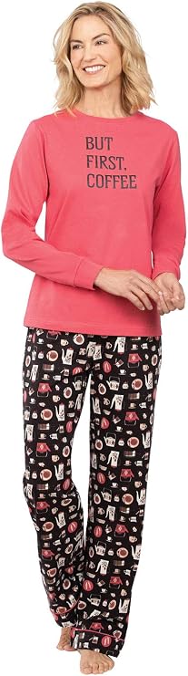 PajamaGram Pajamas for Women - Women's Pajamas, Graphic Top, 100% Cotton