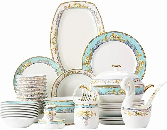 Dinnerware Sets Dish Set,Porcelain,Dish Sets,Bowls/Dessert Plates/Dinner Plates/Pot/Saucers,Prime Service for 10