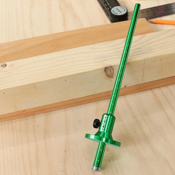 Wheel Marking Gauge, Portable Scriber Adjustable Line Drawing Maker, Metric Imperial Ruler Marker Tool for Woodwork