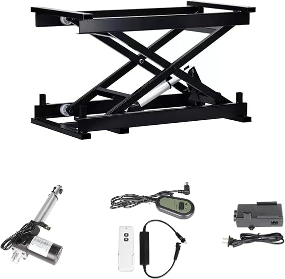 Height Adjustable Electric Lifting Platform Electric Scissor Lift Table 408LB Load