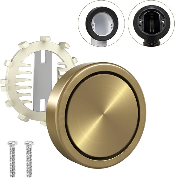 Bathtub Overflow Cover 2-Screws on, 3.55" ABS Plastic Tub Overflow Plate with Hair Catcher, 2-Hole Tub Overflow Drain Covers Faceplate Replacement Overflow Cap for Alcove Tub (Brushed Bronze)