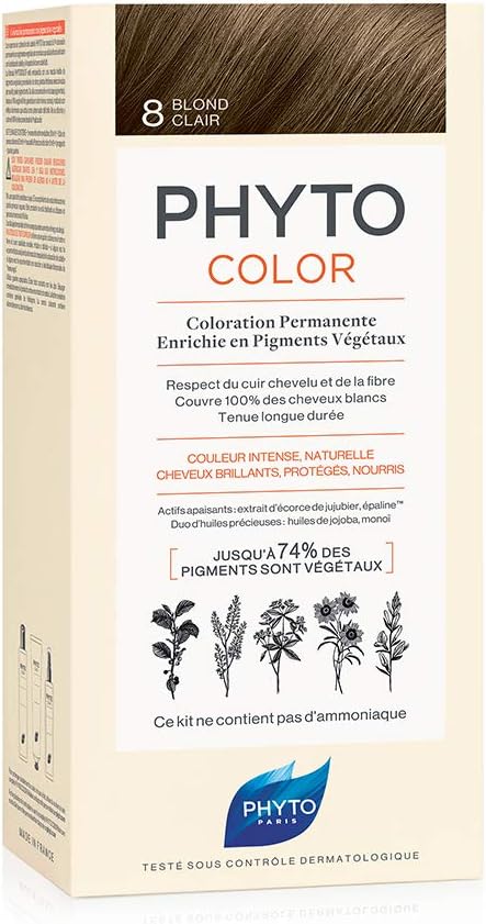 Phyto Protocolor Box Hair Dye 8 Light Blonde 182ml